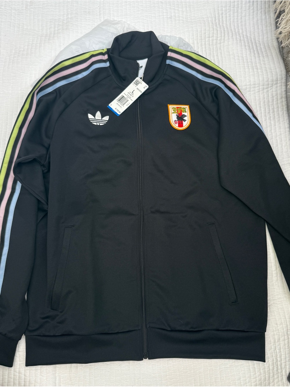 Adidas Men’s Black Track Jacket with Japan